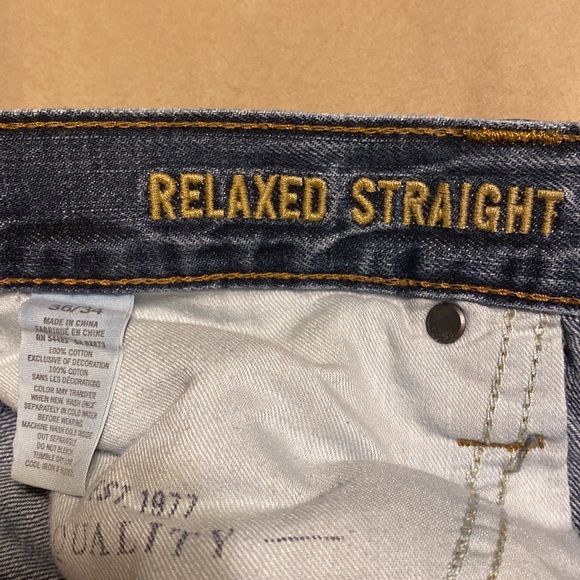 American Eagle Relaxed Straight Jeans- Mens - Picture 2 of 5